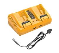 Caricabatterie a doppia porta per batterie Dewalt 12 V/20 V, caricabatterie rapido compatibile con batterie al litio serie DCB
