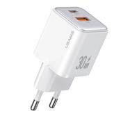 CARICABATTERIE A DUE PORTE USB TYPE-C A CARICA VELOCE US-CC189 USAMS FAST CHARGE