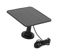Caricabatterie a Pannello Solare da 12 W per Telecamera di Sicurezza con Porta USB - C, Pannello Solare USB - Impermeabile IP65 e Cavo da 9,8 Piedi, Pannello Solare per (Black)