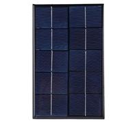 Caricabatterie a pannello solare GENGUTOO, efficiente, resistente alle intemperie, alla luce solare, leggero, portatile, USB, mini, 2 W, 5 V, motore ventola, luce LED, attività