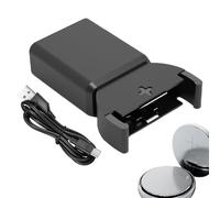 Caricabatterie a pulsante moneta | Battery Powers Charger con indicatore LED - Caricabatterie universale per batterie e celle di monete