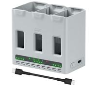 Caricabatterie a tre vie hub di ricarica e gestore compatibile per LITO1/X1 | caricabatterie USB per droni, porta di ricarica, indicatori LED, adattatori di ricarica, alimentatore, mantenitore di carica