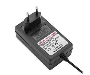 Caricabatterie AC 100-240V, Caricabatterie Sicuro DC 21V 2A, Caricabatterie Al Litio, per Macchinina Faro (Spina UE)
