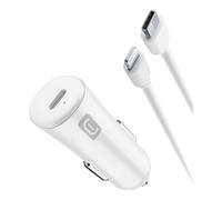 Caricabatterie accendisigari USB Type-C CAR CHARGER KIT 20W Bianco CBRIPHKITC2L