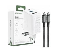 CARICABATTERIE ACEFAST A17 GaN USB-C/USB con HDMI da 65 W, Bianco