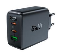 CARICABATTERIE ACEFAST A41 GaN 2 USB-C 1 USB-A da 65 W, Nero