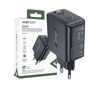CARICABATTERIE ACEFAST A49 GaN, 2x USB-C PD da 35 W, Nero