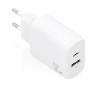 Caricabatterie Aisens A110-0923 GaN 30W 1xUSB-C PD3.0 QC4.0 1xUSB-A QC3.0 Bianco