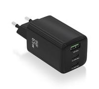 Caricabatterie Aisens ASCH-65W3P042-BK 65W GaN 2xUSB-C PD3.0 QC4.0 1xUSB-A QC3.0 Nero