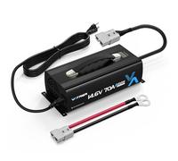Caricabatterie al litio a ricarica rapida da 14,6 V 70 A, AC-DC LiFePO4, per batteria al litio da 12 V oltre 140 Ah (specialmente 460 AH), con protezione multipla e indicatore LED, ventola di