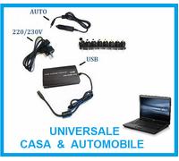 Caricabatterie alimentatore universale PC notebook auto e casa 19 20 22 24 V