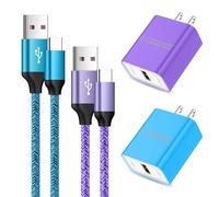 Caricabatterie Android per Samsung Galaxy A14 5G/A54 5G/S23 Ultra/S22/S21/S20/S10/S9/A53/A52/A51 A34/A32/A23/A13/A12/A03s/A01