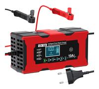 Caricabatterie Auto 10A 12V Mantenitore Batteria Moto Intelligente Mantenitore