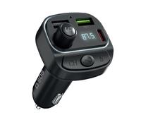 Caricabatterie auto FM 30W con Power Delivery, una porta USB-C e due USB-A e