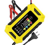Caricabatterie Auto Moto 6A/12V Mantenitore Batteria Automatico Intelligente LCD
