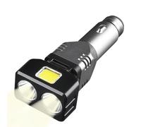 Caricabatterie Auto Per Cellulari | Lampada LED Luminosa Ricaricabile | Base di Ricarica Auto con Torcia Compatibile 12V/24V con Porte USB e Type-C,Per Viaggi All'Aperto Computer Mobile Interno Autoca