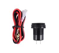Caricabatterie auto Quick Charge 3.0 Dual USB 12V 36W con interruttore per barca, moto, camion, golf cart, blu