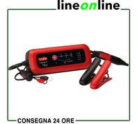 Telwin T-Charge 12: Caricabatterie e Mantenitore di Carica Elettronico Multifunzione 6/12V, per Auto, Moto. IP65. Cavi inclusi.
