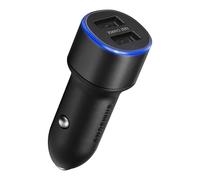 Caricabatterie Auto Universale 2 Prese USB 2A Fast Charge Originale Samsung Nero