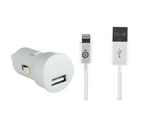 Caricabatterie auto USB A 2.4A FastCharge + cavo USB A/Lightning - Nouvo