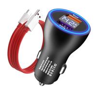 Caricabatterie Auto USB Carga Rapida Con SUPERVOOC cavo USB C 1M/3.3F per Nord 3 12R 11 10 Pro, Caricatore Auto per OPPO Find X5 Pro Reno11 10 8 Pro per realme GT NEO 3T