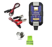 CARICABATTERIE AUTOMATICO 6V/12VOLT PER BATTERIA AL PIOMBO/AGM/GEL/LITIO COMPATIBILE CON HARLEY-DAVIDSON 1584 FLHR ROAD KING MANTENITORE DI CARICA IDEALE PER AUTO,MOTO,CAMPER QUAD JET SKI