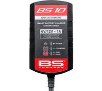 Carica Batterie Mantenitore Moto BS CHARGER BS10 Litio Piombo AGM SLA 12V 6V