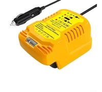 Caricabatterie automatico per batteria al litio da 18 V 20 V, adattatore portatile per auto, accessorio per utensili cordless DeWalt (giallo)