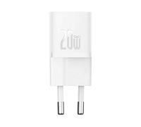 CARICABATTERIE BASEUS Cargador Baseus Mini USB-C GaN5 20W Blanco da USB-C: fino a 20W PD / QC 3.0, White