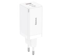 Baseus GaN5 Pro Caricatore Veloce/Caricabatteria, 2x Usb-C + 2x USB,65W,Bianco