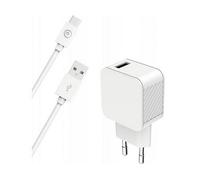 CARICABATTERIE BIGBEN CS3AACBLACRW (con cavo USB-A/USB-C 1,2 m) da 12 W, Bianco