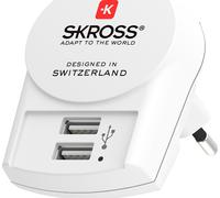 Caricabatterie CA Europa + 2 USB A Wh