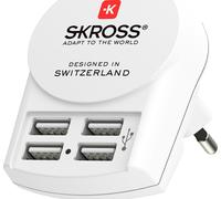 Caricabatterie CA Europa + 4 USB A Wh