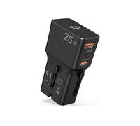 CARICABATTERIE CELLY Adattatore Slim da Viaggio Universale 25W Nero