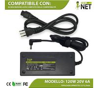 Caricabatterie compatibile con AlienWare M5700 5700 M5790 5790 120W 20V 6A