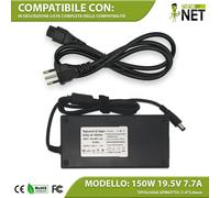 Caricabatterie compatibile con DELL J408P DA150PM100-00 N426P 19.5V 7.7A 150W