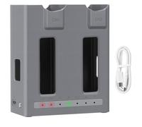 Caricabatterie compatibile con DJI Mavic 4 Pro, hub di ricarica a doppio canale, accessori per caricabatterie USB, porta di ricarica per drone con cavi, mantenitore di carica della batteria