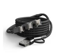 Caricabatterie compatibile con DJI Mini 4 Pro/4K, Mini 3/3 Pro, Mavic 3, Air 2S, Avata Drone, 3-in-1 3A Cavo di ricarica rapida Adattatore di alimentazione USB C per DJI FPV Telecomando Accessori