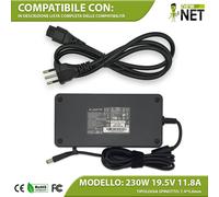 Caricabatterie compatibile con HP Omen 17-AN007NO 17-AN034NG 230W 19,5V 11,8A