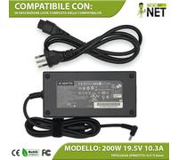 Caricabatterie compatibile con HP ZBook 15 G3 15 G4 19,5V 10,3A 200W