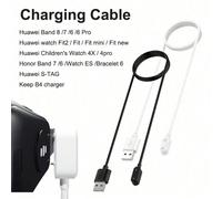 Caricabatterie compatibile con Huawei Band 8, Watch Fit 2/Fit, Cavo di ricarica compatibile con Huawei Band 8/7/6/6pro, Orologio per bambini 4X, Adattatore di alimentazione Bianco,neroRame
