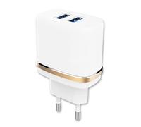 Caricabatterie compatibile con Oppo A6t 4G ultra potente e veloce, 2 x USB 5 V/2,1 A + 1 A in sicurezza
