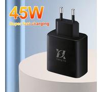 Caricabatterie compatibile con Samsung Galaxy, caricatore rapido USB-C da 45W per Samsung Galaxy S24, S23 Ultra, S22, S21, S20, A33, A53, A54, A14, A13, Z Flip/Fold4, caricatore da parete Type-C, cari