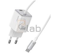 CARICABATTERIE COMPLETO TYPE-C A CARICA VELOCE 30W BIANCO US-CC264 USAMS