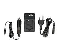 Caricabatterie con adattatore per auto vhbw per Panasonic Lumix DMC-LF1 DMC-LF1K DMC-LF1W come DMW-BCN10, DMW-BCN10E, DMW-BCN10PP