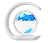 Caricabatterie da 15 W con Lampada da Tavolo con Pittura di Sabbie Mobili,9846