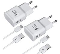 Caricabatterie da 2 confezioni con cavo di ricarica USB Type-C cavo di ricarica rapida per Samsung Galaxy S8 S8+ S9 Plus S10 S10 Plus S10e A50 A51 A12 A40 A42 Note 8/9, caricatore rapido di ricambio