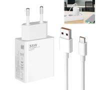 Caricabatterie da 33 W per Xiaomi, 33 W, ricarica rapida con cavo USB C da 2 m, Turbo adattatore tipo C rapido per Redmi Note 13 5 g 12s 11 11s 10 Pro Poco X4 X3 Xiaomi 11 Lite Mi 11i 10t Lite Pro Mi