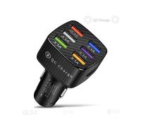 (Caricabatterie da auto a 6 porte) Caricabatterie da auto wireless veloce da 30 W Qi Supporto magnetico