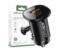 CARICABATTERIE DA AUTO ACEFAST B1 Mini USB-C e USB-A da 38 W, Nero